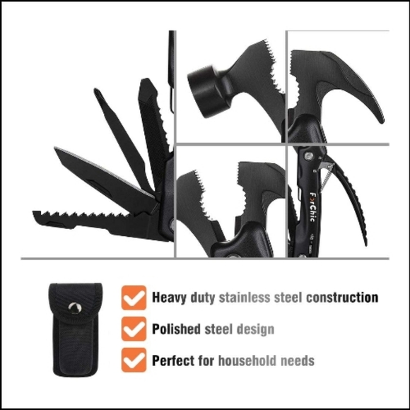 Multi Tool 12 in 1 Hammer with 12 different tools comes with Carrying Case - Picture 3 of 8